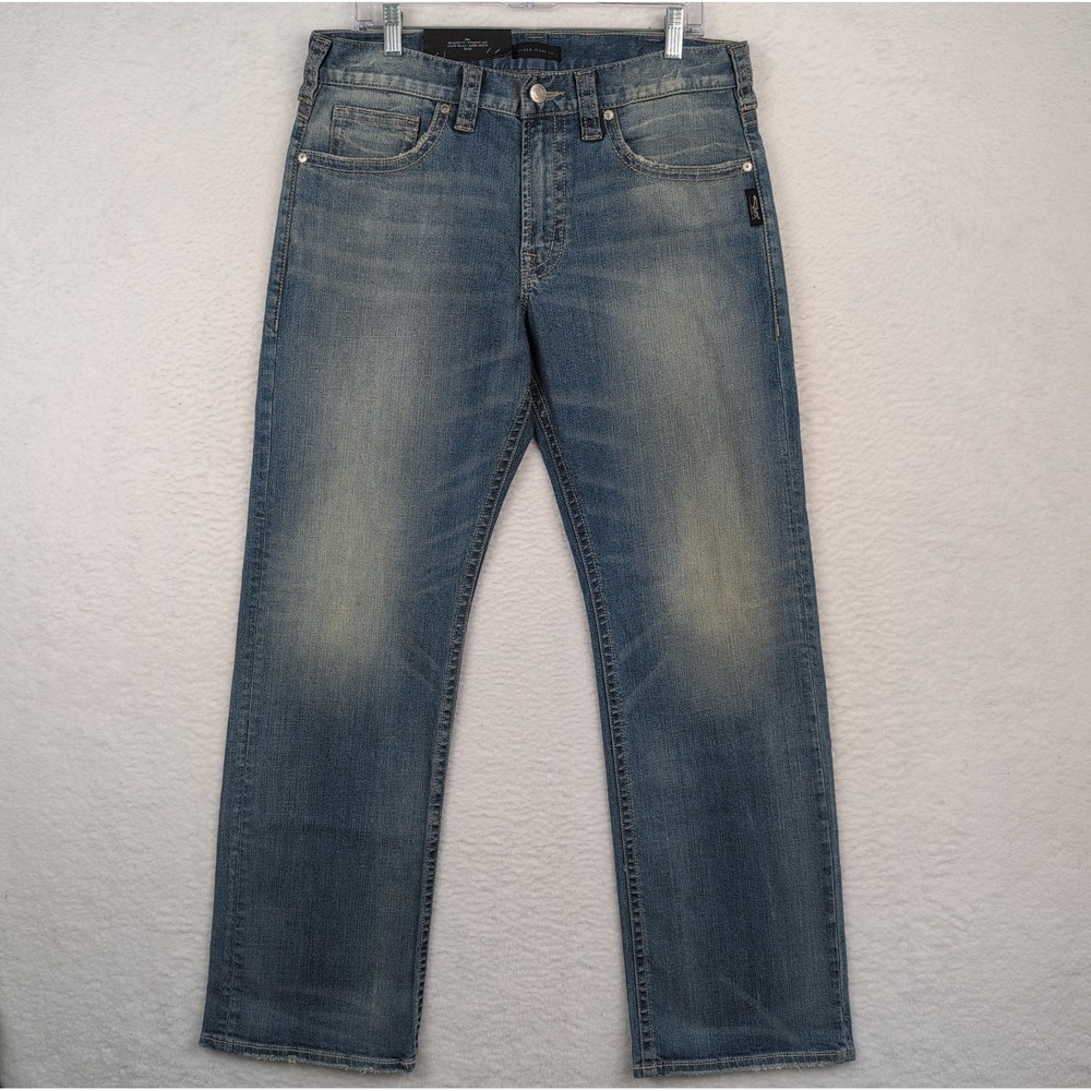 NWT Silver Jeans Zac Men's 32x32 Relaxed Fit Straight Leg Flap Pocket